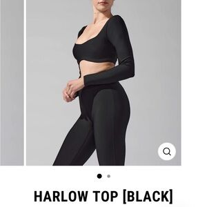 Heroine Sport Black Harlow Crop Top